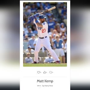 MATT KEMP frame picture 14" x 18 "